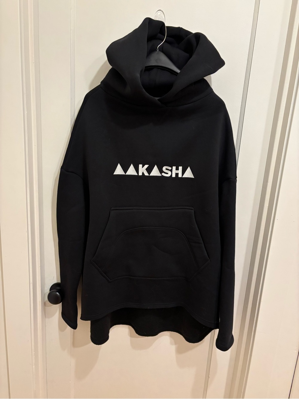NWT AKASHA Black Cotton Hoodie, Women’s XL